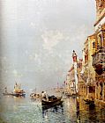 Franz Richard Unterberger Canale della Giudecca painting